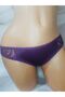 Purple Lace Underwire Supported Bra and Lace Side Panties Set - 2