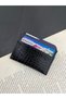 Women's faux leather croco card holder, unisex card holder - 7