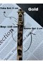 Pearl Classic Long Patterned Women's Gold Buckle Belt Coat Belt Dress Belt Trouser Belt - 4