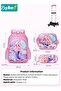 3PCS Children School Bag, Student Rolling Backpacks Set, Trolley School Bag + Lunch Bag + Pencil Cas - 8