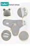 6 PCS Baby Swaddle Blanket Wrap Cap Set Newborn Infant Sleep Sack With Caps 100% Breathable Cotton 0 - 8