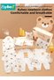 25PCS Newborn Baby Gifts Set, Newborn Layette Gift Set, Baby Clothes Accessories Set for Boys and Girls, Premium Cotton, Perfect Gift Box for Spring Summer Autumn Winter Four Seasons - 3