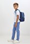 Navy Blue Kindergarten Nursery Bag with Bear Figure, 4 Compartments, Boys and Girls Children's Backpack - 7