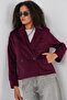 Women's Short Cashmere Jacket 1305 - Burgundy - 3