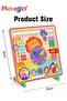 Multifunctional Educational Teaching Clock Board Includes Clock, Days, Dates, Months, Weather and Se - 8
