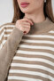 1222 Slit Poncho Sweater - A. Mink - 5