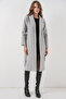 9118 Double-Breasted Collar Cashmere Coat - A.Grey - 2