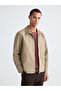 Lcw Vision Beige Comfortable Fit Velvet Collar Men's Jacket - 2