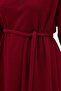 V-Neck Long Sweatshirt Burgundy - 3