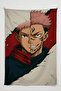 Anime Printed Wall Covering – Anime & Gamer Themed, High-Quality Fabric, Tapestry Wall Carpet