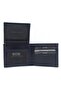 22065 Genuine Leather Men's Wallet Card Holder Analine Navy Blue - 3