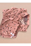 Polka Dot Pattern Buttoned Pajama Set - 4