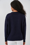 1225 Women's Oversized Knitwear Sweater - K. Navy Blue - 5