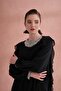 Sleeve and Neckline Stone Detailed Front Ruffled Dress - 2