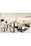 9 Pcs Stainless Steel Cookware Set With Lids Made in Turkiye | 1144