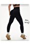 Larosa Black Stitch-Free Fleece Inside Thermal Standard Size Winter Leggings - 4