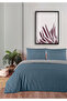 100% Cotton Akfil Double-Sided Duvet Cover Set Single Size 160X220 cm Indigo Gray