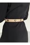 Suede Square Buckle Women's Trouser Belt with Heart Accessories, Coat Belt, Shirt Belt, Dress Belt - 5