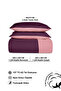 100% Cotton Akfil Double-Sided Duvet Cover Set Double Size 200X220 cm Purple Pink - 6
