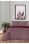 100% Cotton Akfil Double-Sided Duvet Cover Set Single Size 160X220 cm Purple Violet - 2