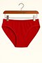 Red Cotton Basic Daily Women's Bikini Panties – Regular Waist, Non-Marking, Soft Texture, Flexible Comfortable - 4