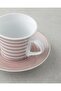 Ashley Porcelain Coffee Cup Set 4 Pieces for 2 People - Burgundy - 3