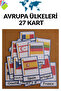 European Countries (27 Cards Are 7X10 cm in Size)