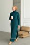 Women's Shepherd's Stitched Double Suit with Pants with Slits on the Sides - 6