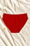 3 Pieces Red Cotton Basic Daily Women's Bikini Panties – Regular Waist, Non-Marking, Flexible and Comfortable - 6