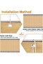 OneDcor Balcony Privacy Screen Fence 0.9 x 5M Beige - Windproof Mesh Shade Cover - 4