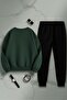 Unisex Arizona Design Printed Crew Neck Sweatshirt - 2-Piece Tracksuit Set - 2