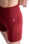 Women's Short Biker Leggings Claret Red - C518 - 5
