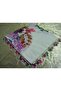 Ve Reyhan Handmade Needlework Writing, Scarf, Yemeni, Mevlit Shawl, Gift with 4 Edges Embroidered - 7