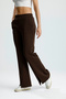 Slit Detailed Leg Premium Puff Scuba Elastic Waist Pocketed Trousers - 3