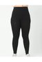 Plus Size High Waist Black Women's Leggings – Stretchy, Shaping / Sculpting , Stitch-Free Comfort