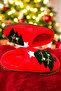 New Year Slippers. House Slippers. Red Slippers - 4