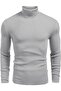 Men's Corded Fabric Turtleneck Knitwear Sweater – Winter Slim Fit Turtleneck - 2