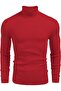 Men's Corded Fabric Turtleneck Knitwear Sweater – Winter Slim Fit Turtleneck - 2