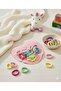 100Pcs Pastel Colors Flexible and Soft Children's Hair Clip Set