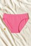 5 Pieces of Pink Cotton Basic Daily Women's Bikini Panties – Regular Waist, Non-Marking, Flexible and Comfortable - 6