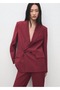 Double Button Fabric Blazer Jacket