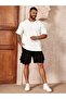 Men's Black Cargo Pocket Cotton Combed Casual Stylish Shorts - 3