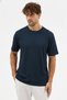 Men's Vision Premium Quality Dense Textured Cotton T-Shirt Navy Blue M101-R0220-05 - 2