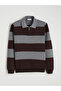 Rmz Gi̇yi̇m Farkiyla Devrik Roba Collar Striped Men's Knitwear Sweater - 8