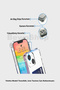 Samsung A10 Compatible Card Holder Wallet Transparent Edge Protection Corners Tank Phone Case - 3