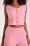 Women's Basic (Bubble Fabric) Vest Set - 5