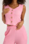Women's Basic (Bubble Fabric) Vest Set - 4