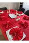 Colber Stripe Detailed Worry-Free Tablecloth Dinner Set for 12 People 26 Pieces - Table 160X220 - 7