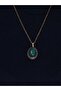 Natural Stone Green Agate Natural Stone Women's Natural Stone Authentic Necklace Euk27Bya - 3