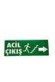 Emergency Exit Door Right Arrow Sign – 12×30 cm – 5 mm Dekota – Emergency Direction Sign